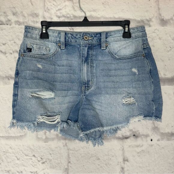 |EUC| KANCAN High Rise Distressed Hem Mini Shorts - Picture 1 of 7